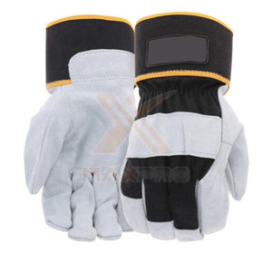 Comfortable Protective Heavy Duty Anti-Slip Leather Working <b>Gloves</b> with Safety Cuff Waterproof & Fireproof - Product Image 1