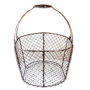 Set of 3 <b>Wooden</b> Top Wire Storage <b>Baskets</b> with Built-In Handles Organizer for Kitchen Containers Top Trending - Product Image 6