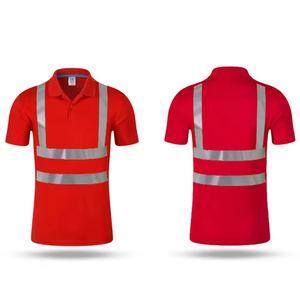 Camisa DE SEGURIDAD reflectante de alta visibilidad Ropa de trabajo de construcción Camisa DE TRABAJO fluorescente Hi Vis Uniforme de hombre Camisas de manga corta - Product Image 2