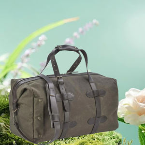 Unisex High Quality Canvas Travel Duffle <b>Bag</b> with Strap Eco-Friendly Luggage for Everyone - Product Image 6