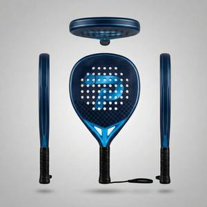 Raquette de padel en fibre de carbone 3K 12K 18K |   Raquette de beach tennis personnalisée OEM |   Raquette d'entraînement professionnelle - Product Image 2