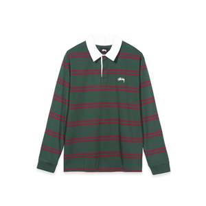   Chemise de rugby à manches longues pour homme Desmond Stripe L/S en tissu Oxford 100% coton, broderie foncée, couleur unie, coupe longue [1140097] XL 6XL pour le golf - Product Image 1