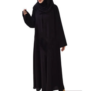 Top Quality Woman Solid Color Abaya New Style Women's Fashion Abaya <b>Dress</b> Long Burqa Polyester Casual For Adults <b>Girls</b> - Product Image 4