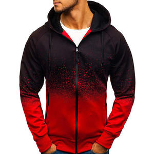 Survêtement pour homme de haute qualité à prix avantageux, confortable et tendance, service OEM, effet de couleur dégradée avec fermeture éclair - Product Image 5