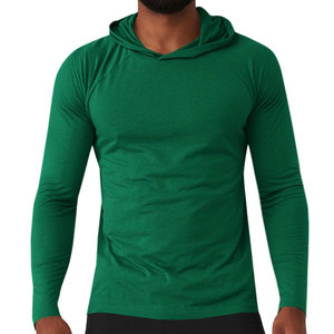 Sudadera Deportiva de Compresión para Hombre, Corte Regular, para Entrenamiento, con Capucha, Personalizable con Logotipo OEM, Lisa, para Gimnasio, Transpirable - Product Image 1
