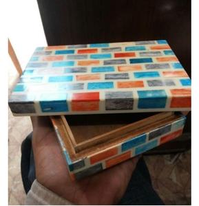 Luxurious Handmade Rectangle Vintage Bone Inlay Floral Jewelry <b>Box</b> High Demand Resin <b>Box</b> At Best Price Home Living Room <b>Gift</b> <b>Box</b> - Product Image 2