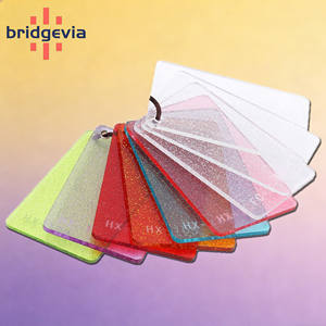 Feuille acrylique scintillante colorée personnalisée, épaisseur 3 mm, panneau acrylique transparent scintillant pour la signalisation, la décoration de meubles, l'affichage d'événements - Product Image 2
