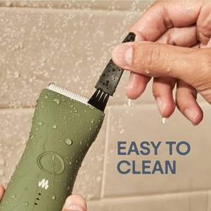 Tondeuse électrique pour le corps et les poils pubiens avec lame en céramique, accessoires inclus - Product Image 2