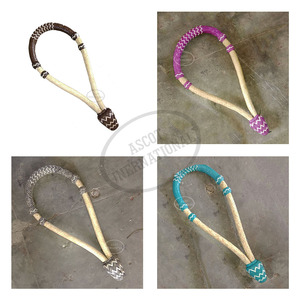 Bosal de cuero crudo más vendido en accesorios de caballo trenzado a mano de estilo occidental para venta al por mayor - Product Image 6