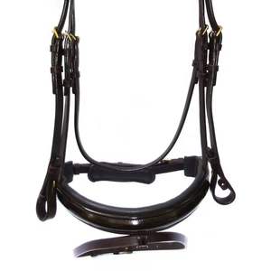 Brida Ecuestre de Cuero Genuino Premium para Caballo, Estilo Inglés y Western, Duradera y Cómoda, con Frenteal Elevado y Ajustable - Product Image 6
