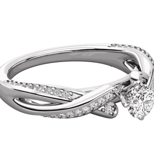 Round Diamond Twisted Shank Prong Set Solitaire <b>Ring</b> - Product Image 6