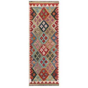 พรมกิลิม ไมมาณา อัฟกานิสถาน ขนาด 197 x 72 ซม. พรมปูพื้นและชุดพรม - Product Image 1