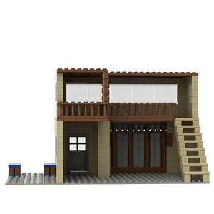 City Street Pubg 1:8 Scale <b>Plastic</b> Building Kit Construction Toy Moc <b>Blocks</b> Sets for Architecture Model Playing - Product Image 3