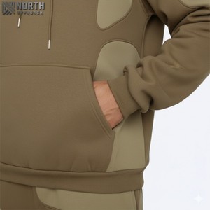 Sweat à capuche zippé surdimensionné unisexe de qualité supérieure-Polaire lourde, veste Streetwear décontractée, sweat à capuche doux et chaud avec poches avant - Product Image 3