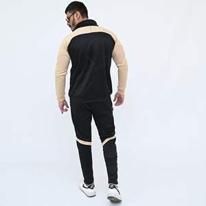 Ropa de entrenamiento para hombre de poliéster 100%, conjunto de joggers personalizados, chándal inferior activo de dos piezas con cremallera, traje de invierno - Product Image 5