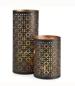 Lanterne en métal en forme de diamant pour la décoration de la maison de Pâques et la fête de mariage Bougeoirs en verre suspendus - Product Image 2