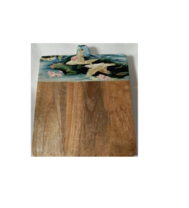 Tabla de cortar con esmalte de madera, accesorio decorativo de gran tamaño, con estampado - Product Image 4