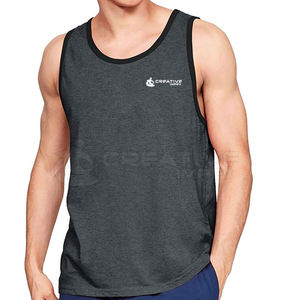 Débardeurs de fitness pour hommes haute qualité 100% coton confortable taille XL séchage rapide respirant à capuche décontracté vêtements actifs solide - Product Image 3