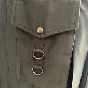 HIGHLANDER Kilt utilitaire en tissu de coton sergé 290 Gsm pour homme avec poches cargo Vêtements noirs-Poches détachables - Product Image 3