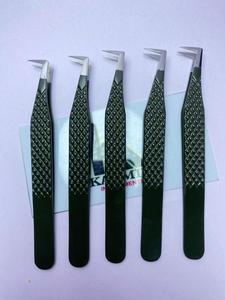 Pince à cils ultra légère en acier inoxydable, design anti-fatigue, anti-magnétique, poignée confortable, pointe lisse, longueur 10 mm, salon de beauté - Product Image 4