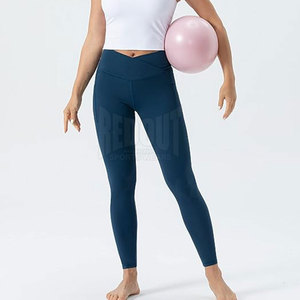 <b>Low</b> MOQ High Quality Solid Seamless <b>Legging</b> for Women Spandex/Nylon Fabric Quick Dry Breathable Full Length Fitness Pants - Product Image 5