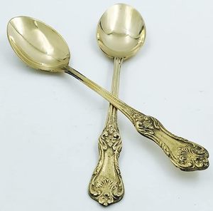 ช้อนทองเหลืองโบราณพร้อมด้ามปลายอูฐช้อนตวงทองคำด้ามยาวสำหรับตกแต่งบ้านและร้านอาหารสำหรับงานปาร์ตี้ - Product Image 5