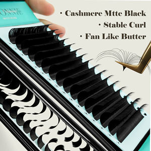 Abonnie深色羊绒睫毛托盘哑光黑色仿貂皮睫毛延伸卷托盘批发蓬松个人睫毛 - Product Image 2