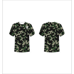 เสื้อยืดผู้ชายลายพรางแบบขายส่งสั่งทำพิเศษ พิมพ์ลายกราฟิกแบบซับลิเมชั่น ลายพรางสีเข้ม Trackstar OEM แบรนด์ส่วนตัว TSI-G05-P0561 - Product Image 1