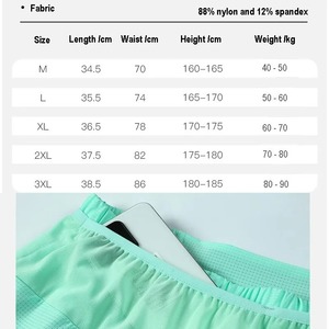 Shorts de fitness de sport séchage rapide Shorts de course en plein air à deux étages Shorts tissés décontractés à la mode d'été Pantalons de basket-ball pour hommes - Product Image 2