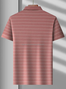 เสื้อโปโลเล่นกอล์ฟของผู้ชายเสื้อโปโลผ้าฝ้ายสีขาวคอวีแห้งเร็วเสื้อโปโลสำหรับผู้ชาย - Product Image 3