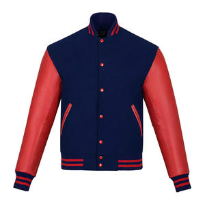 Veste de baseball d'hiver unisexe capuche en fourrure de mouton Varsity Letterman personnalisé motif imprimé fermeture à boutons décontracté toile tricotée en coton - Product Image 3