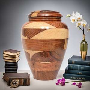 Wooden Urn <b>for</b> <b>Ashes</b> Cremation Urn <b>for</b> Human <b>Ashes</b> Cremation <b>Boxes</b> Funeral Burial Wooden Urn Box Personalized - Product Image 3