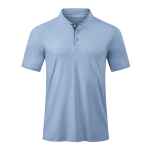 Logotipo personalizado liso teñido sólido 100 poliéster de secado rápido Slim Fit que absorbe la humedad cuello de manga corta Polo de golf camiseta para hombres - Product Image 2