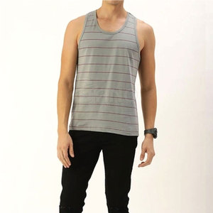 Vente en gros de débardeurs personnalisés pour hommes vêtements de sport de couleur unie pour le fitness style décontracté - Product Image 3