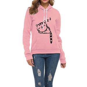 Nuevo estilo de mujer de alta calidad con capucha pulóver sudadera algodón polar bordado deportes al aire libre ecológico - Product Image 1