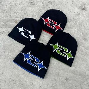 OEM en stock desplegado Hip Hop elegante Jacquard acrílico lana sombrero de punto logotipo personalizado diseñadores gorros personalizados Beanie personalizado - Product Image 1