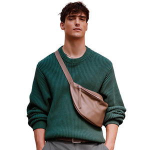 กระเป๋าคาดเอวสะพายข้างสุดหรูสำหรับทุกเพศดีไซน์หนังจระเข้แท้พร้อมซิปสายคล้องไหล่สำหรับวิ่ง - Product Image 4