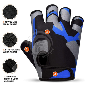 Gants de musculation demi-doigts en cuir légers et respirants pour la gym et la musculation (unisexe) - Product Image 5
