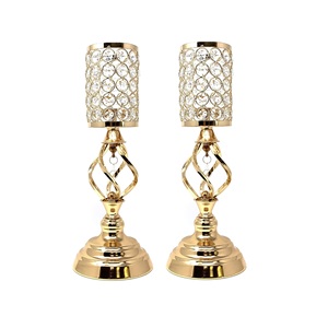 เชิงเทียนคริสตัลทรงกระบอก 14 ชิ้น สำหรับเทียนทีไลท์ ใช้ตกแต่ง - Product Image 2