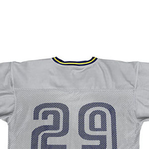 Camisetas de fútbol en blanco malla atlética manga corta Jersey práctica deportes uniforme negro blanco Unisex OEM diseño personalizable - Product Image 4