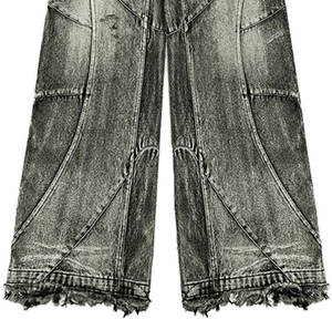 กางเกงแนวกอธิคแนวสตรีทพังค์แนวสตรีทร็อคแนวสตรีทสีดำกะโหลกศีรษะขนาดใหญ่ผลิตตามสั่งสำหรับ2025 - Product Image 4