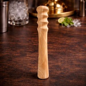 Muddler à cocktail en bois très vendu, poignée ergonomique, finition lisse, idéal pour écraser les herbes, les agrumes et la glace pour des boissons parfaites - Product Image 1