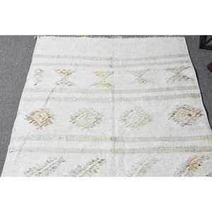 Vintage 2.8x10.2 ft <b>Rug</b>, <b>Runner</b> Turkish <b>Rug</b>, White Gray Moroccan <b>Rug</b> - Product Image 3