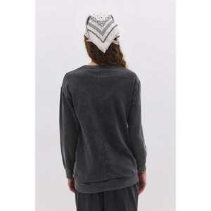 Faded Effect <b>Slogan</b> <b>Sweatshirt</b> - Product Image 4