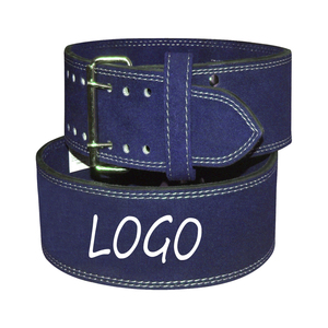 Venta caliente Gym Fitness Belt Longitud personalizada Heavy Duty Correa de levantamiento de pesas de cuero genuino para hombres y mujeres de Pakistán - Product Image 1