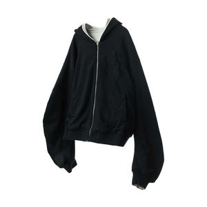 Alta calidad 100% algodón color personalizado streetwear ajuste suelto nuevo diseño pantalla impresa gota hombro pulóver Sudadera con capucha para hombre. - Product Image 2