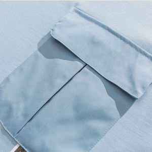 T-shirt uni surdimensionné de haute qualité, impression, broderie personnalisée vierge 100% coton pour hommes - Product Image 6