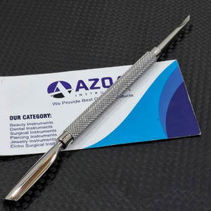 Empujador de Cutículas Profesional de Acero Inoxidable de Doble Punta, Herramienta para el Cuidado de Uñas de Manos y Pies con Mango Antideslizante - Product Image 1