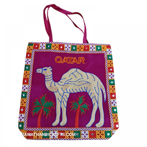 Sacs à main en toile de coton BG-3505 style bohème pour dames Sac à bandoulière brodé pour soirée avec fermeture à glissière Quatar imprimé - Product Image 2