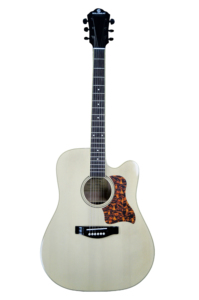 Guitarra Acústica SOLOBEAT A77 HK de 6 Cuerdas de Alta Calidad, Proyección de Sonido Mejorada, Diseño Cutaway, Abeto, Tilo, Palisandro - Product Image 2
